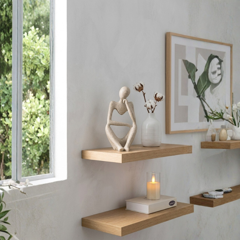 Statue zen Penseur, figurine méditation déco – vue 14