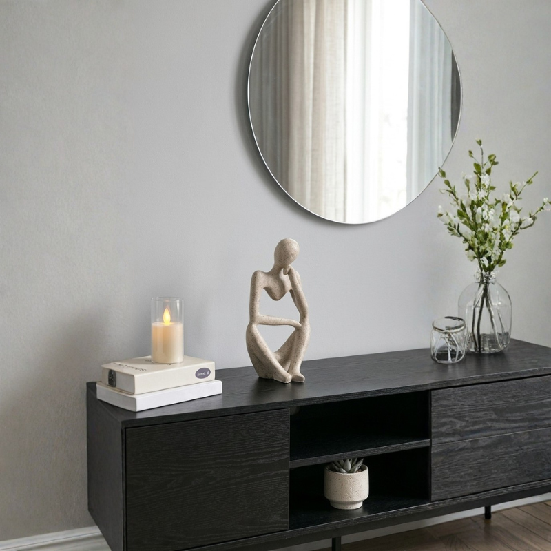 Statue zen Penseur, figurine méditation déco – vue 15