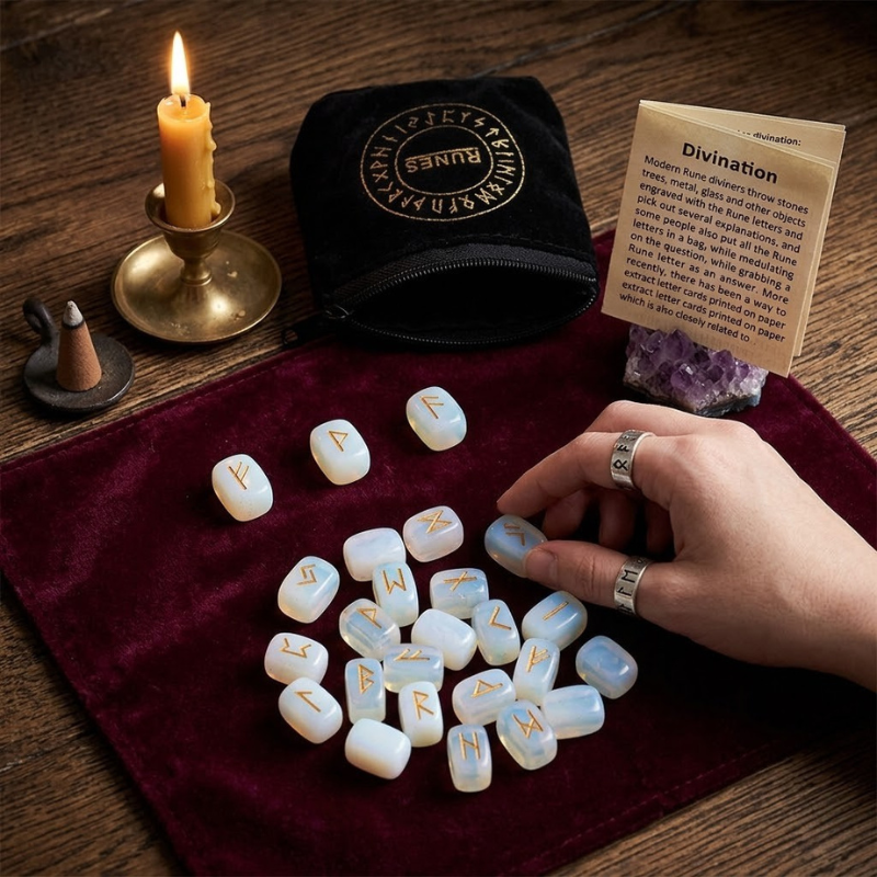 Runes divinatoires en pierre naturelle – vue 25