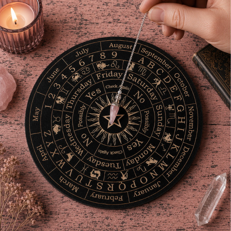 Planche de pendule, soleil et phases de lune – vue 8