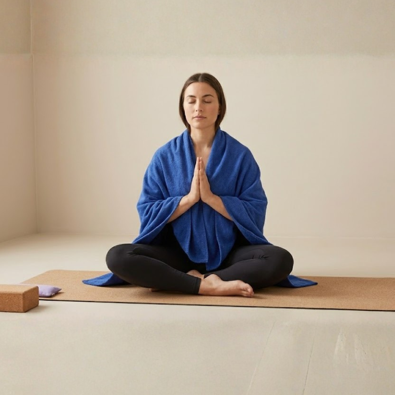 Couverture de yoga douce, chaleur et ancrage – vue 7