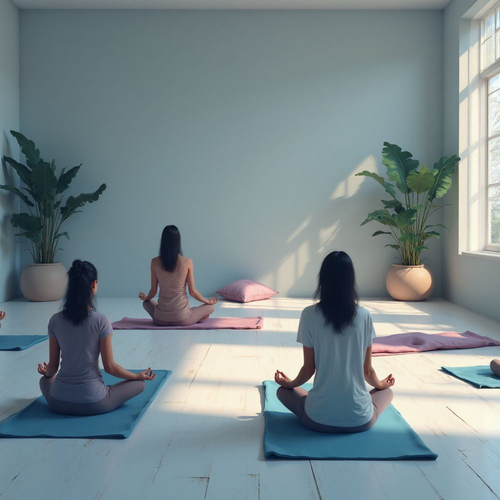 Zafu de méditation en coton naturel – confort et stabilité