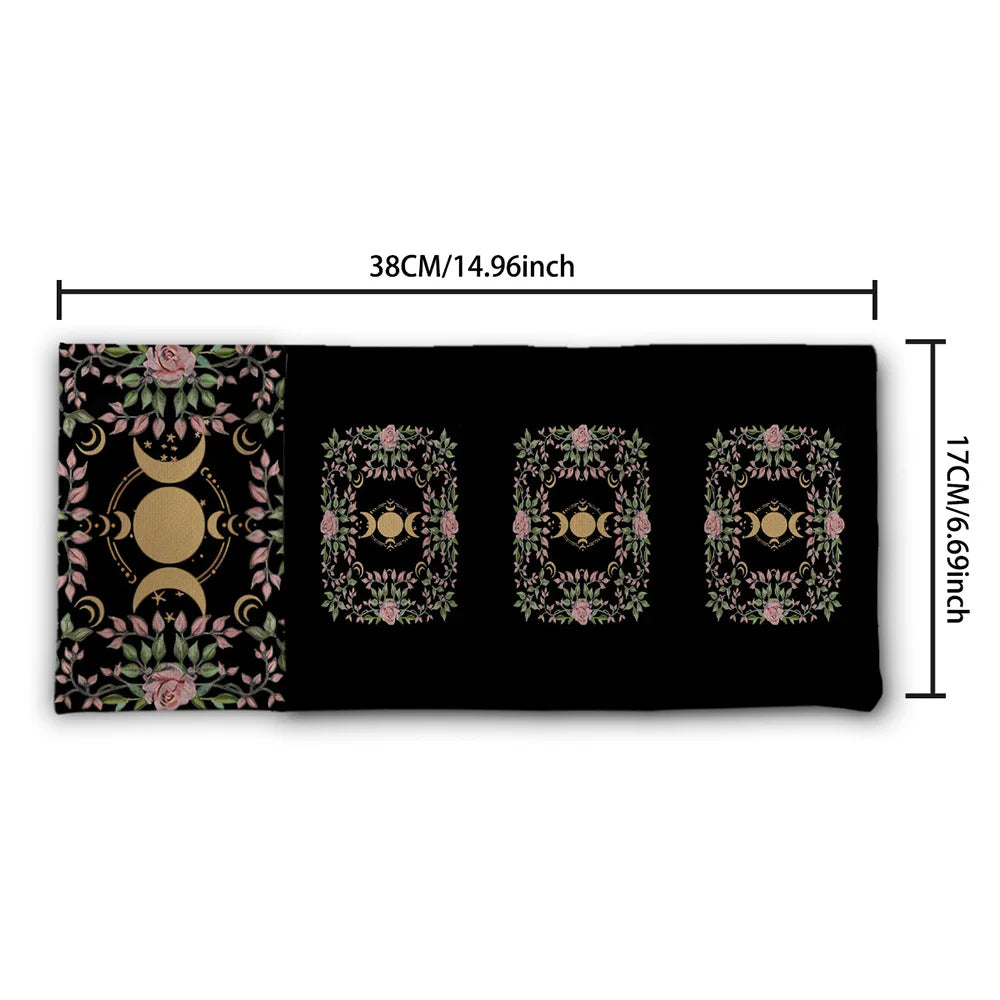 Sac de Rangement Tarot Lune et Fleurs
