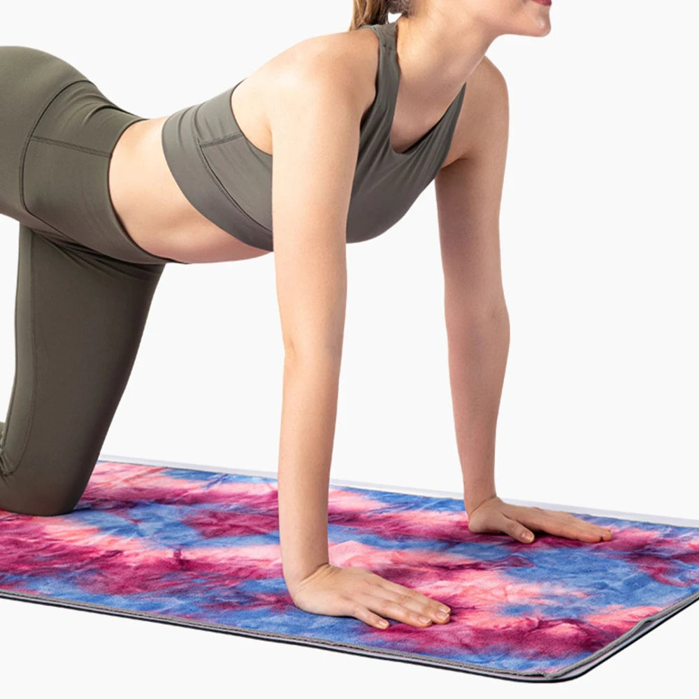 Serviette de Yoga Tie Dye Antidérapante