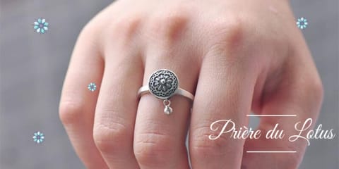 Anneau de la prière du Lotus - Bague
