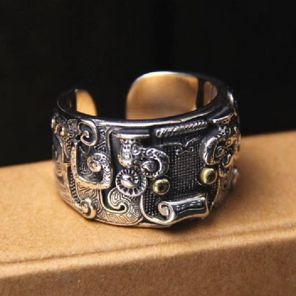 Bague Pixiu Ouverte et Vintage