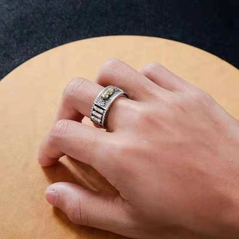 Bague Pixiu Rétro en Argent