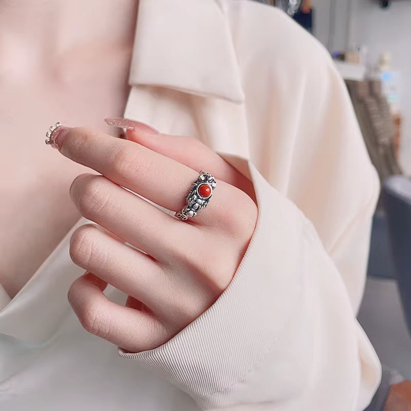 Bague Pixiu Vintage avec Zircon