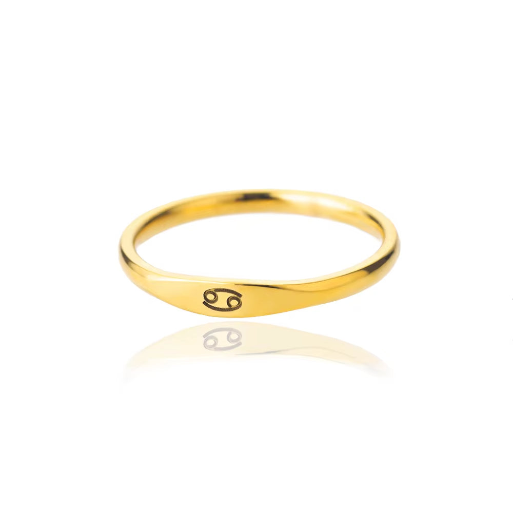 Bague Signe Astrologique - Acier Inoxydable