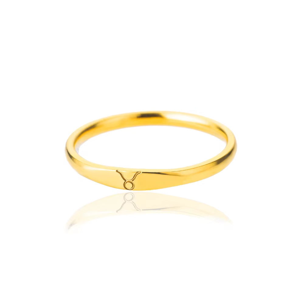 Bague Signe Astrologique - Acier Inoxydable