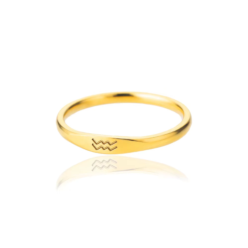 Bague Signe Astrologique - Acier Inoxydable