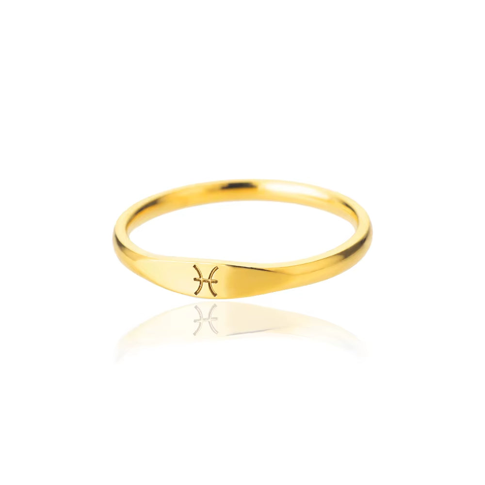 Bague Signe Astrologique - Acier Inoxydable