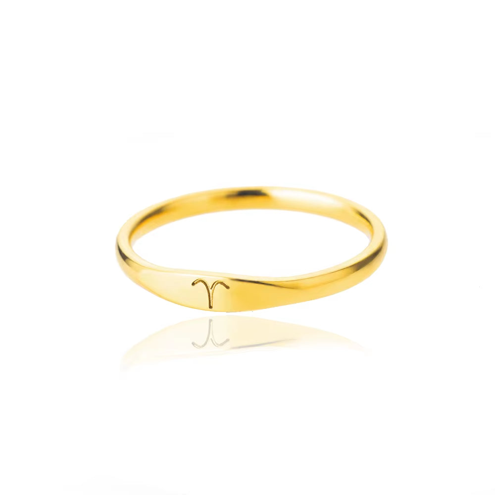 Bague Signe Astrologique - Acier Inoxydable