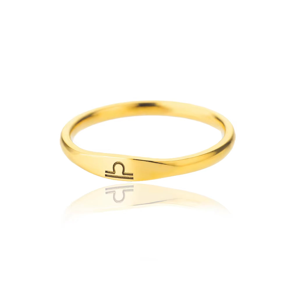Bague Signe Astrologique - Acier Inoxydable