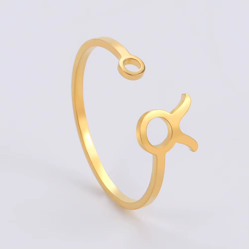 Bague Signe Astrologique Fine et Dorée