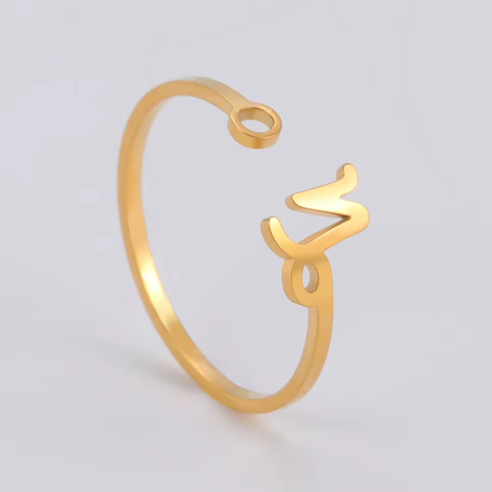 Bague Signe Astrologique Fine et Dorée