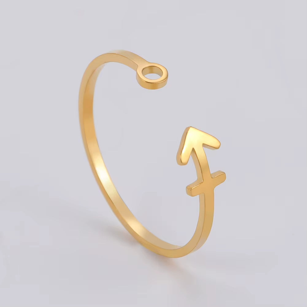 Bague Signe Astrologique Fine et Dorée