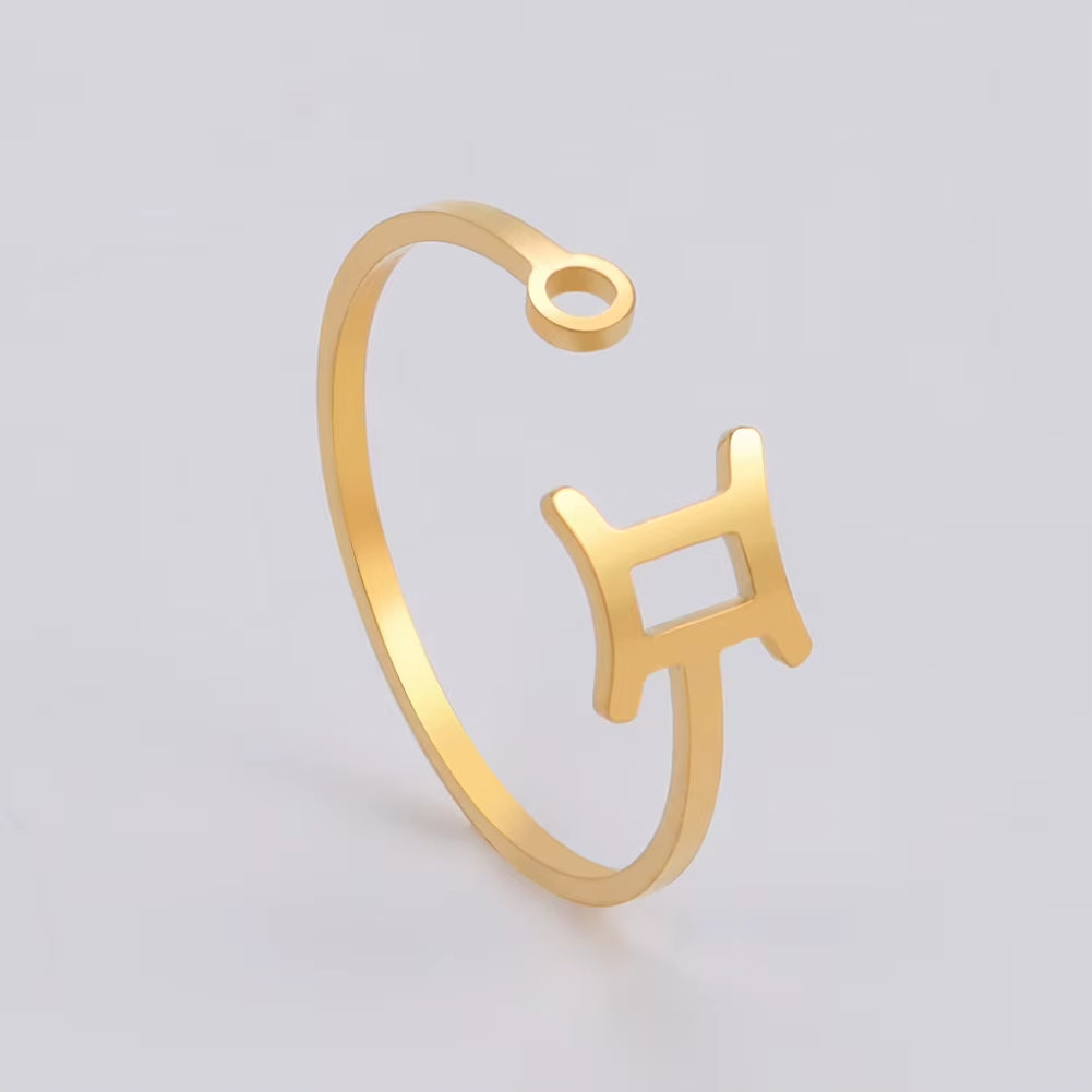 Bague Signe Astrologique Fine et Dorée