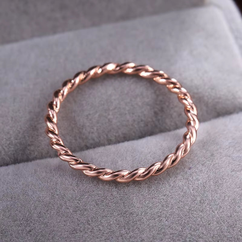 Bague Cuivre - Design Torsadé
