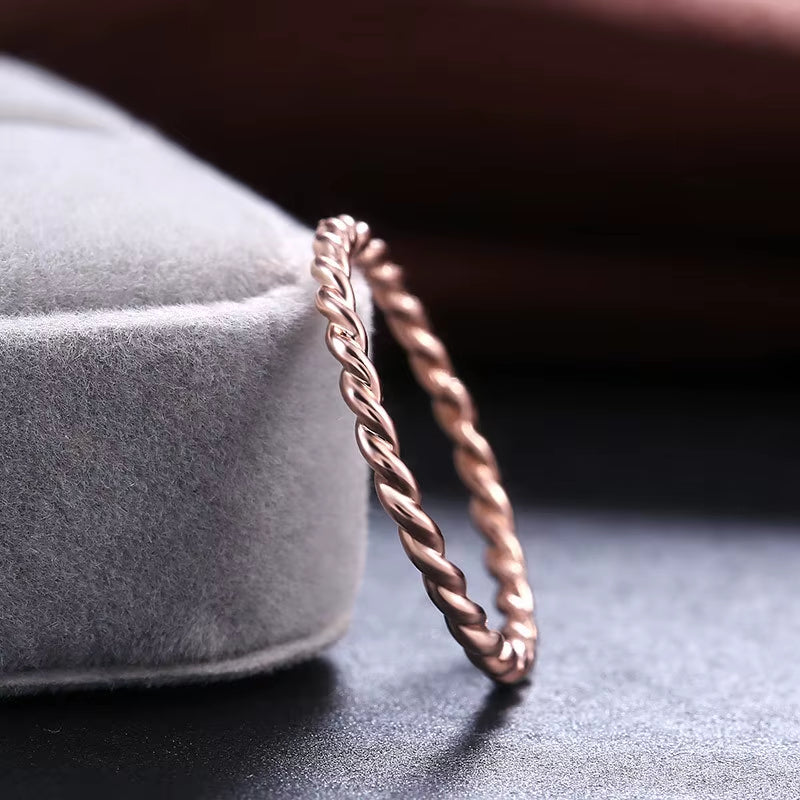 Bague Cuivre - Design Torsadé Image