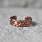Bague Tibétaine - Design Torsadé sur fond gris