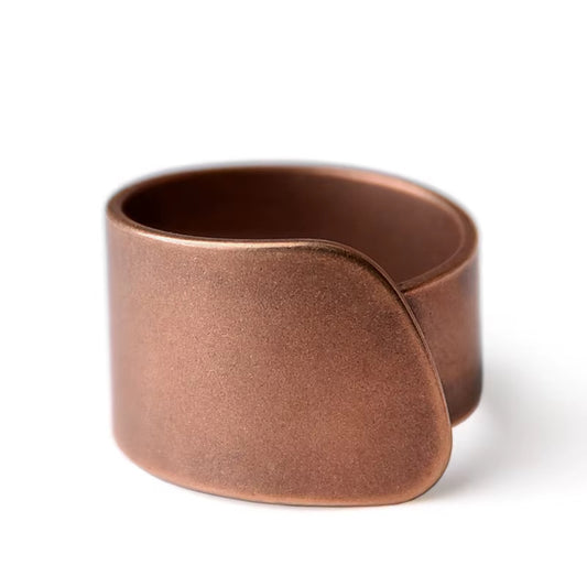 Bague Tibétaine - Lisse et Rétro sur fond blanc