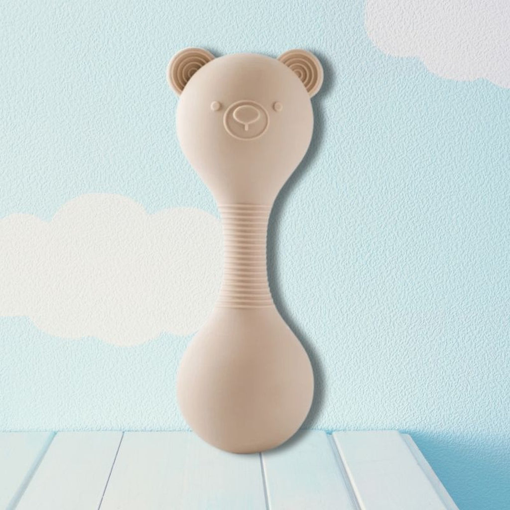 Hochet Bébé en Silicone, Son de Maracas