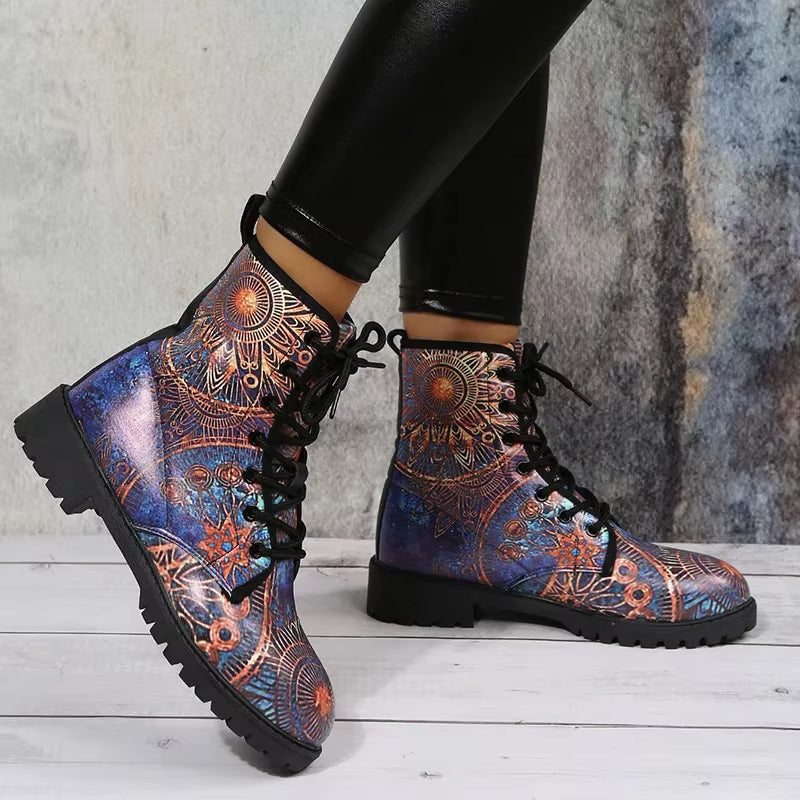 Bottes Multicolores avec Mandalas