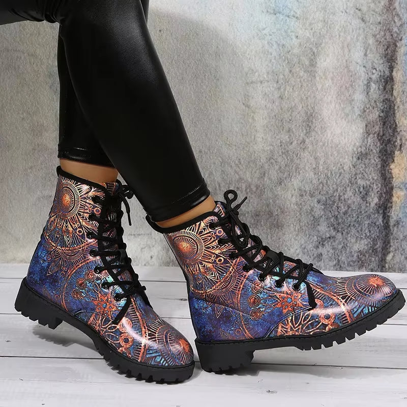 Bottes Multicolores avec Mandalas Image