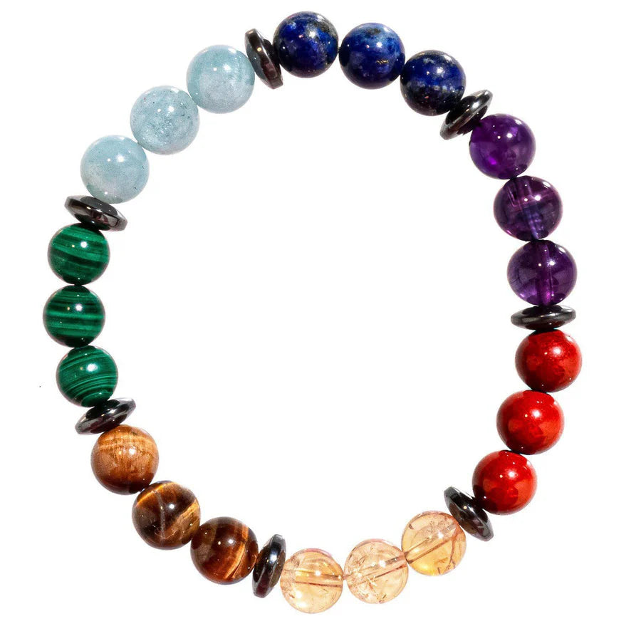 Bracelet 7 Chakras en Pierres Qualité Premium