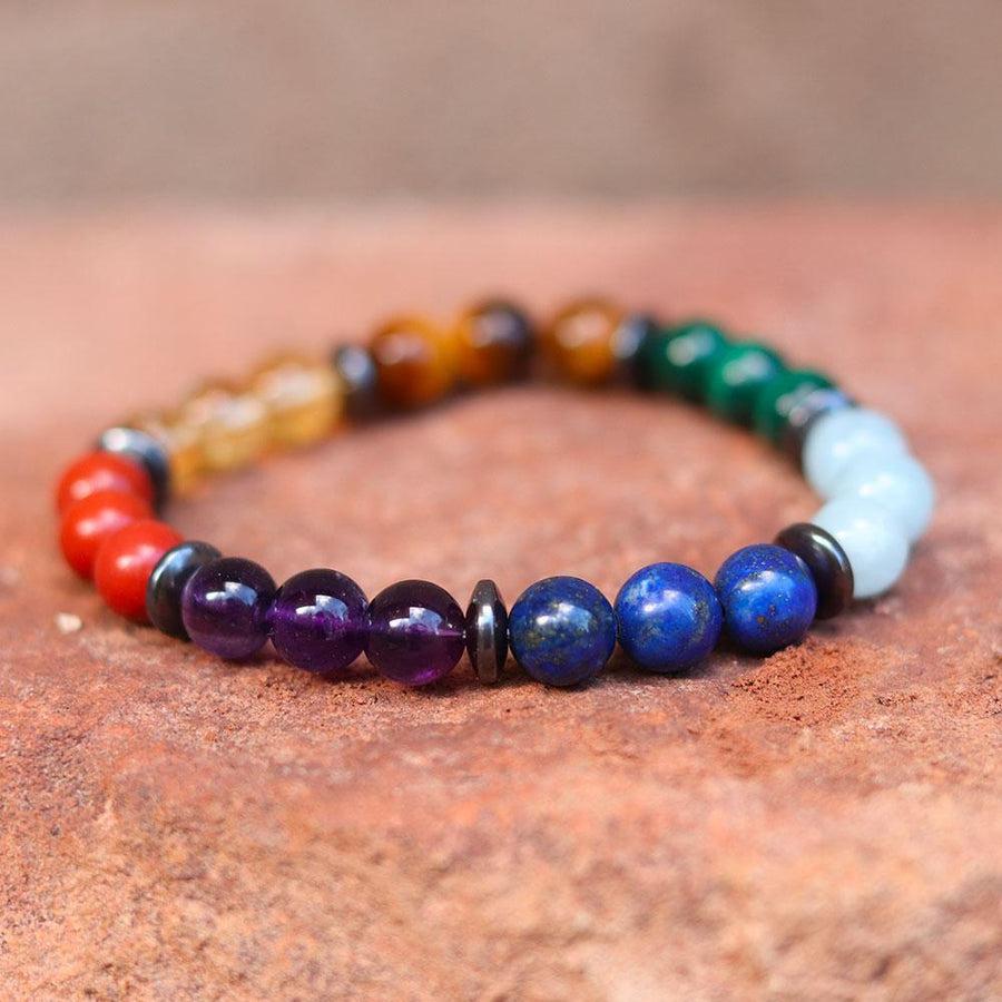 Bracelet 7 Chakras en Pierres Qualité Premium