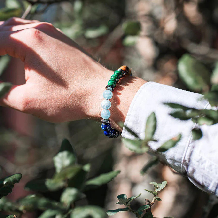 Bracelet 7 Chakras en Pierres Qualité Premium