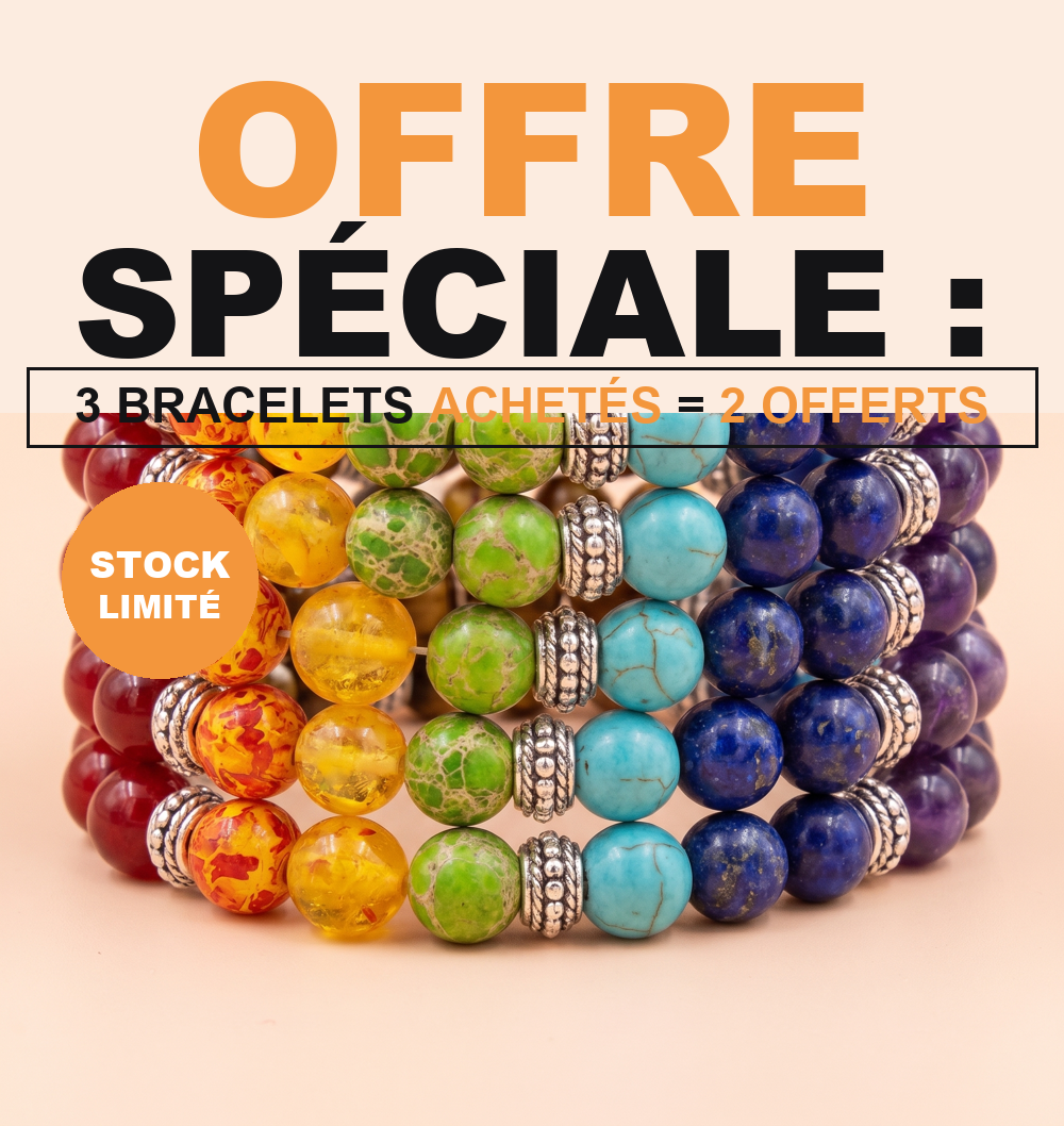 Bracelet 7 Chakras en Pierres Naturelles