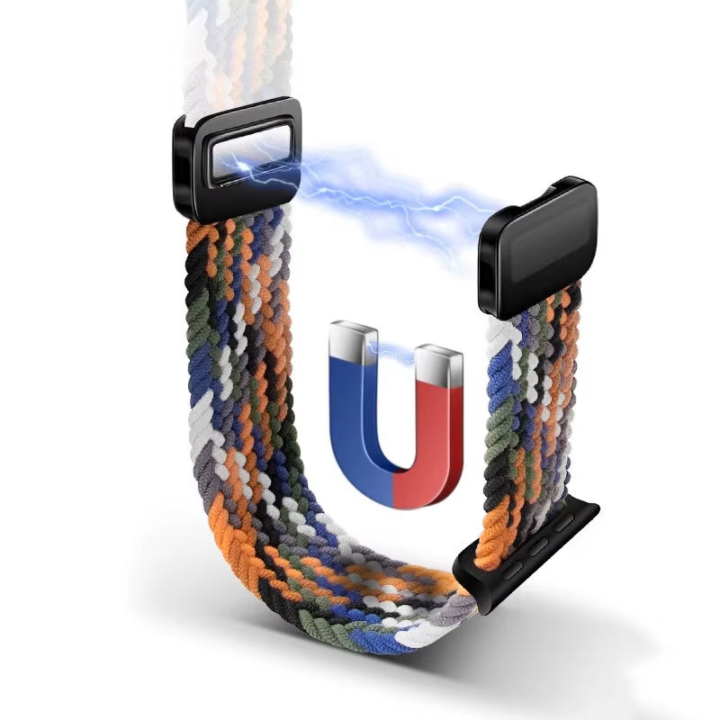 Bracelet Apple Watch Multicolore et Tressé