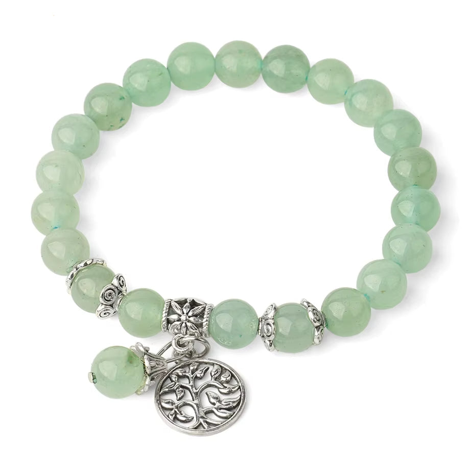 Bracelet Arbre de Vie Bohème en Pierre Naturelle