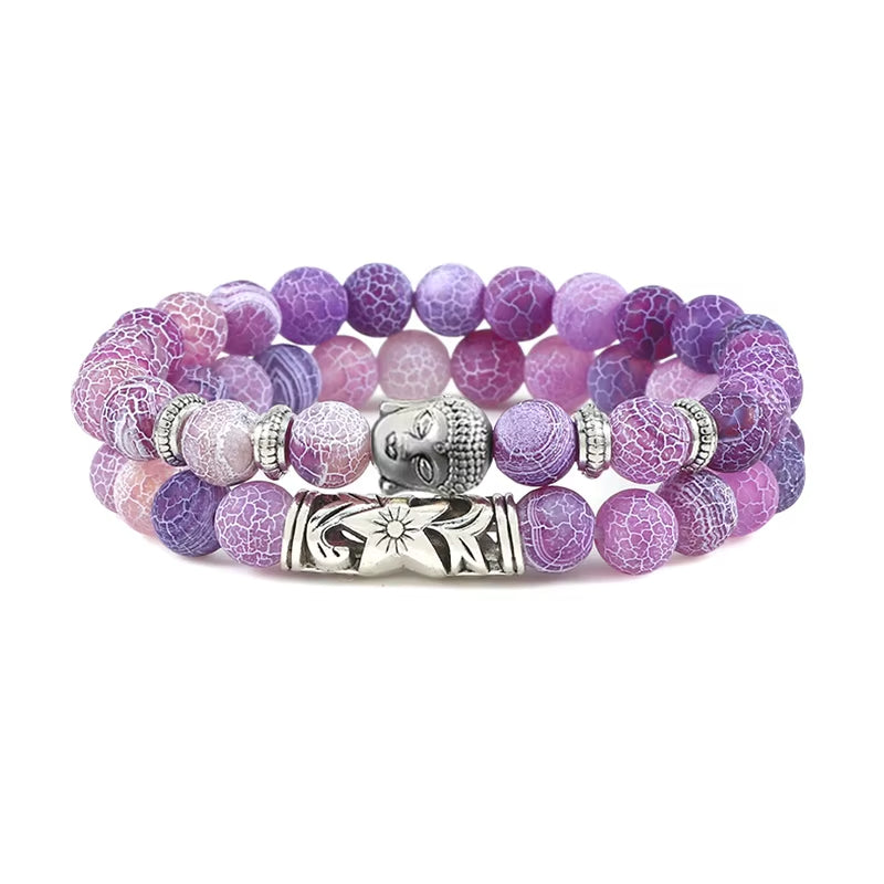 Bracelet Bouddha Effet Fragmenté sur fond blanc
