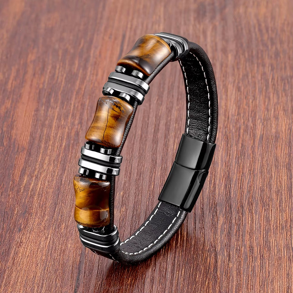 Bracelet Homme - Oeil de Tigre