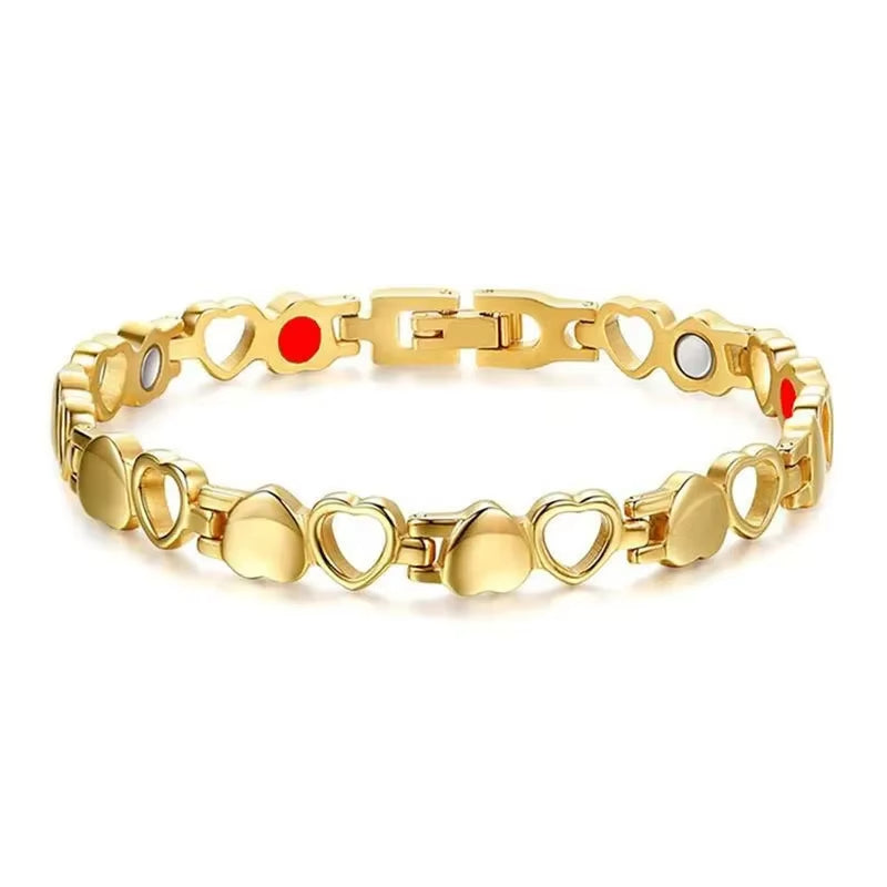 Bracelet Magnétique avec Coeurs pour Maigrir Image