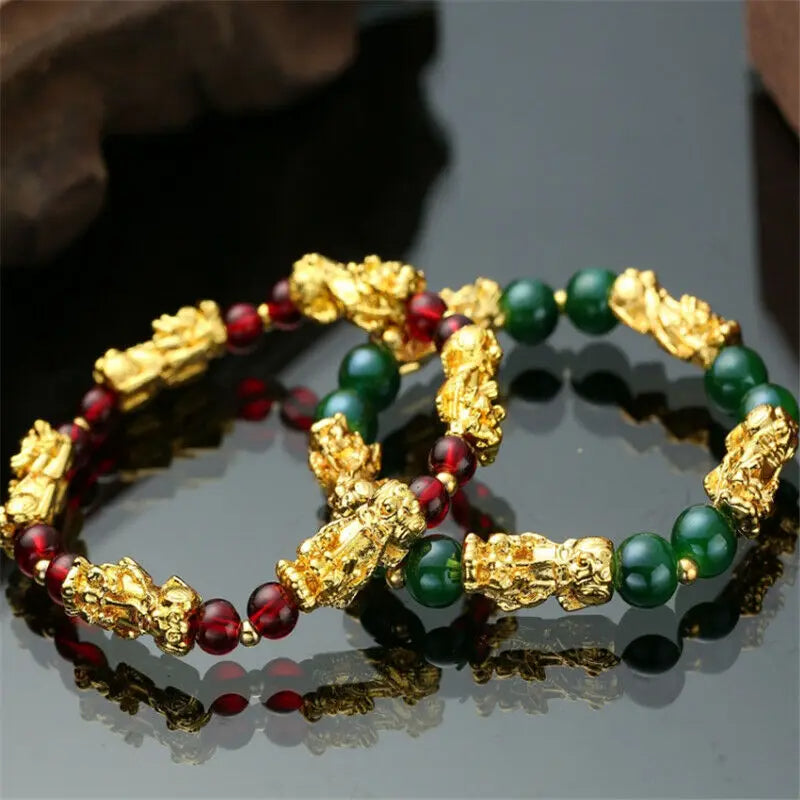 Bracelet Pixiu avec Perles d’Agate Image