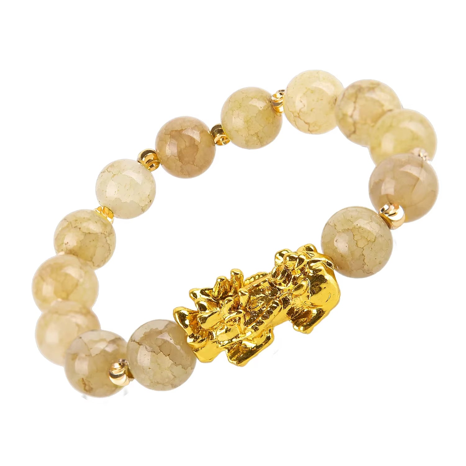 Bracelet Pixiu avec Perles de Pierre Naturelle Image