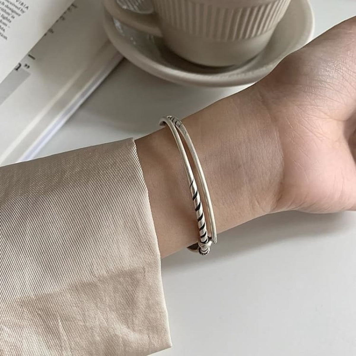 Bracelet plume d'ange gardien