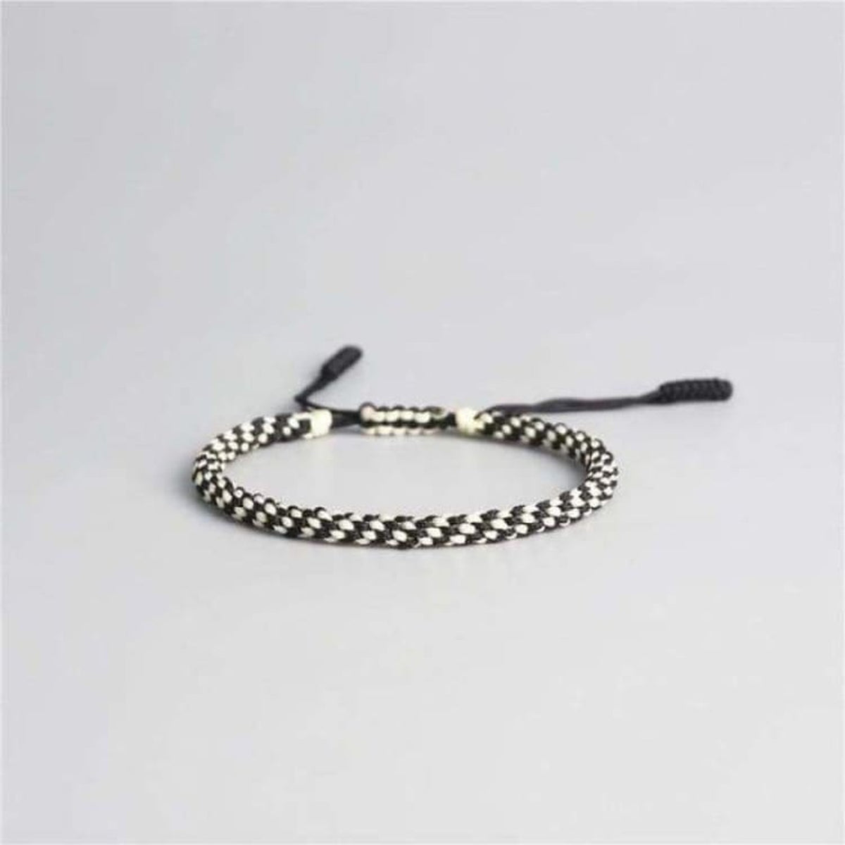 Bracelet ajustable Élément Air noir et blanc