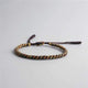 Bracelet ajustable Élément Terre brun et noir