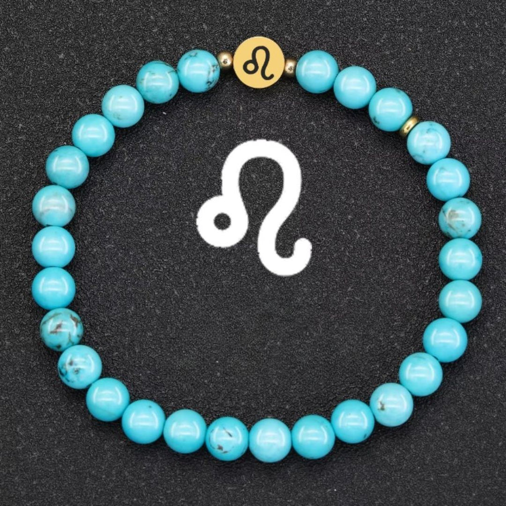 Bracelet Signe Astrologique Perles de Turquoise