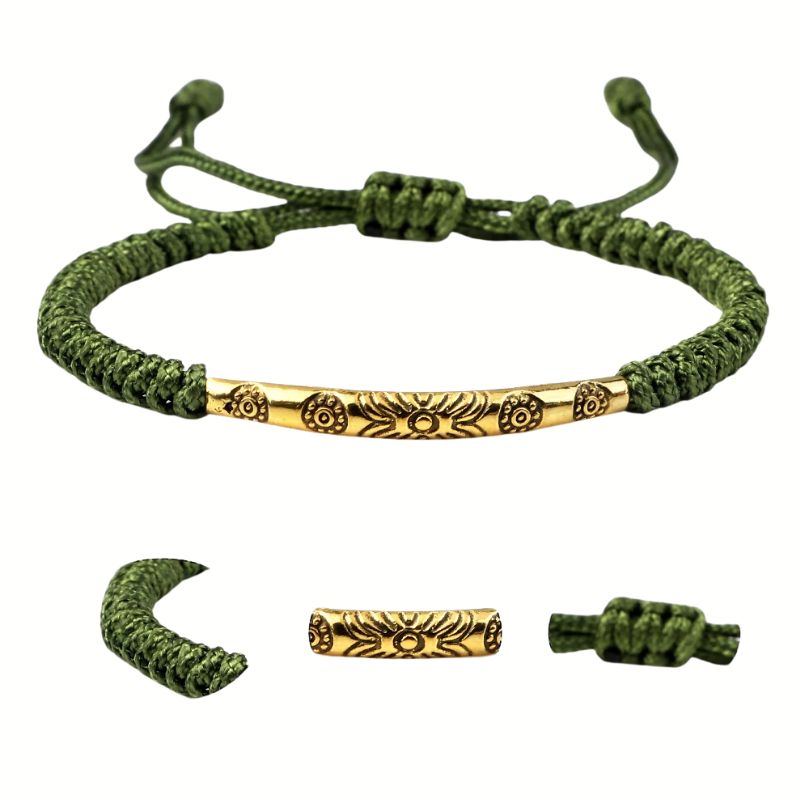 Bracelet Tibétain Ajustable – Protection & Chance Énergétique