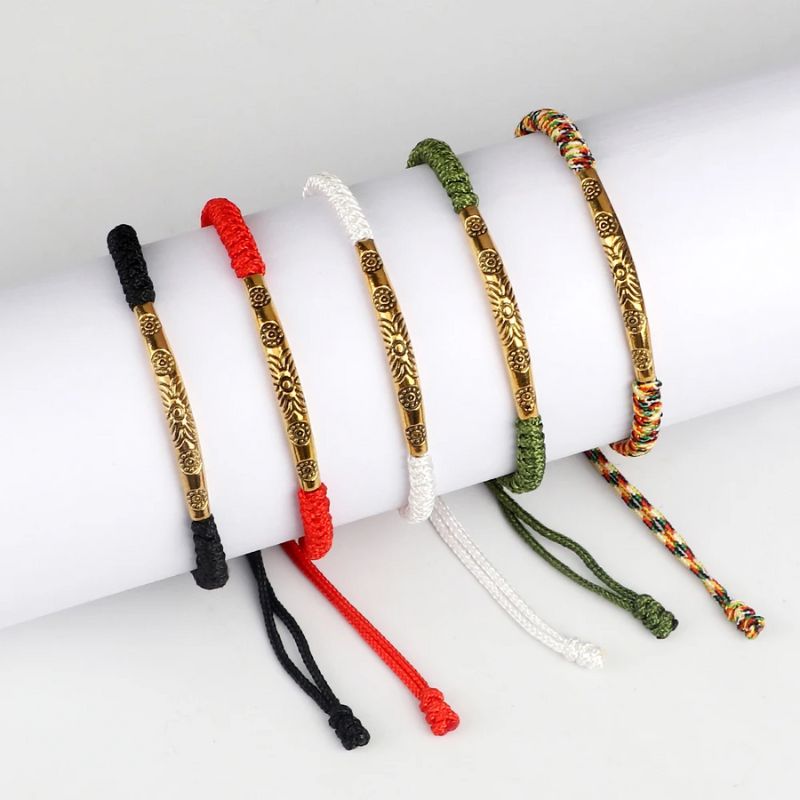 Bracelet Tibétain Ajustable – Protection & Chance Énergétique