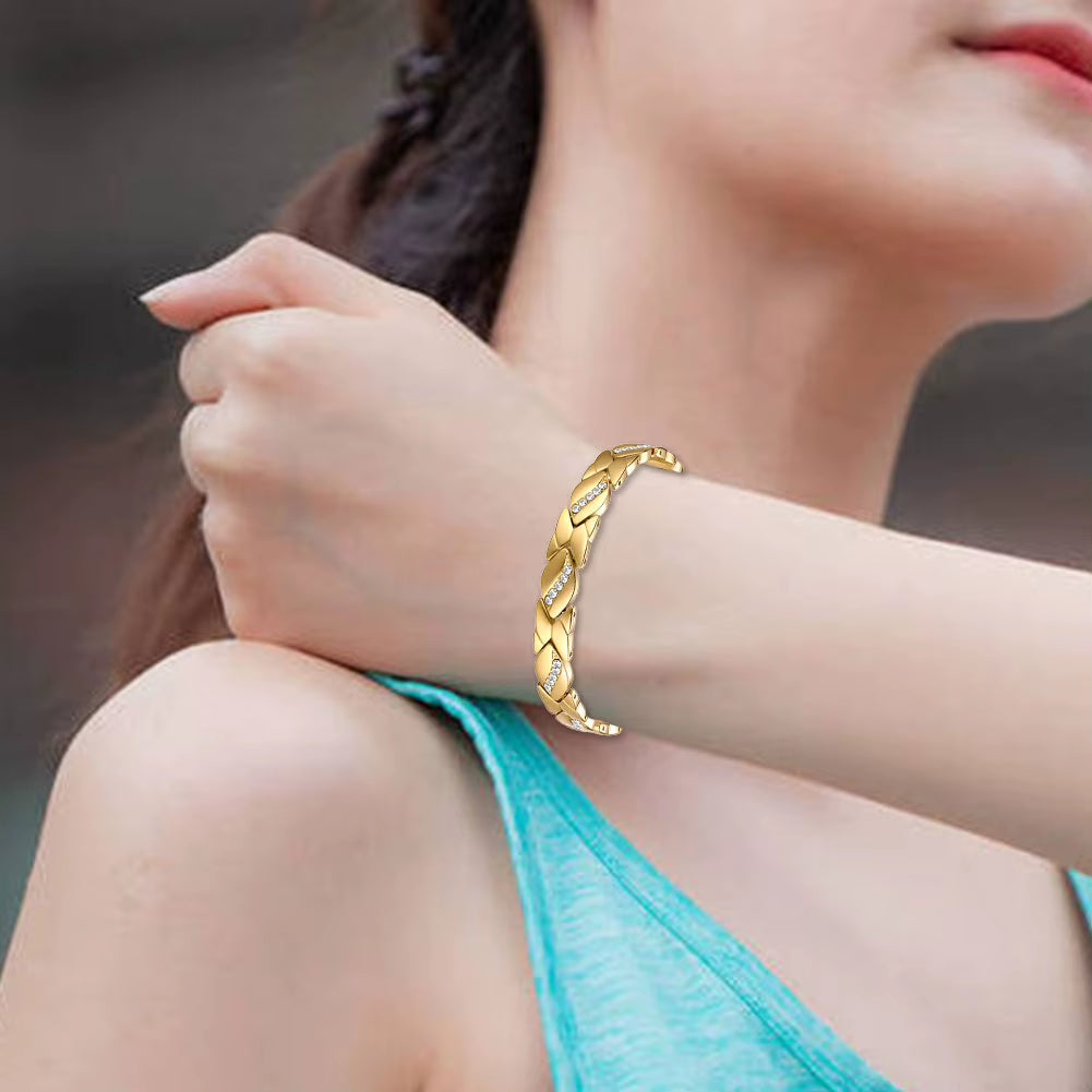 Bracelet Femme - Magnétique à Strass Image