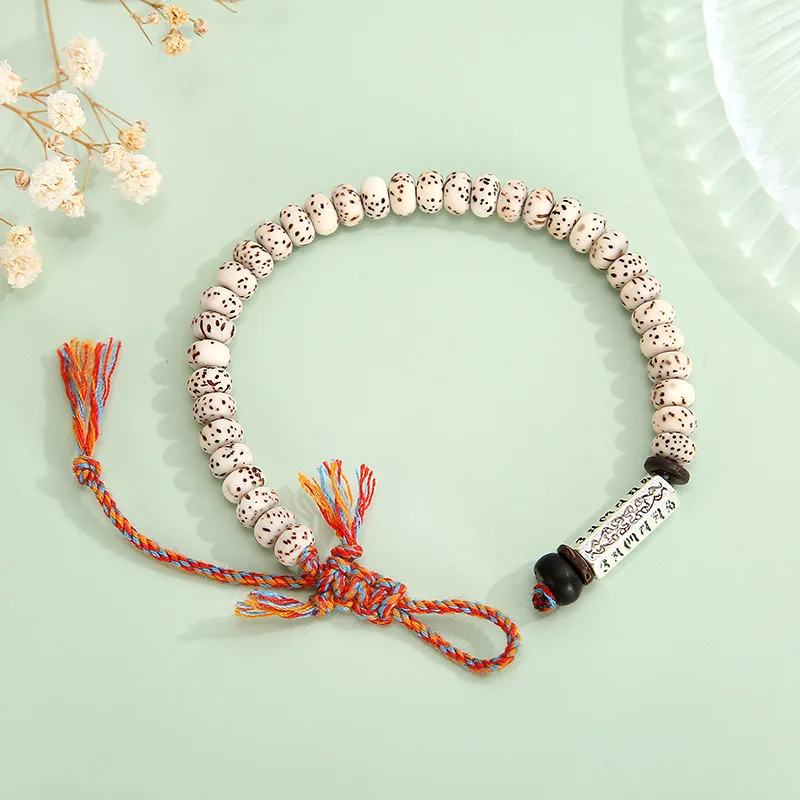 Bracelet en Graines de Bodhi – Énergie Spirituelle et Sérénité Tibétaine Image