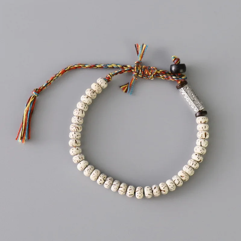 Bracelet en Graines de Bodhi – Énergie Spirituelle et Sérénité Tibétaine