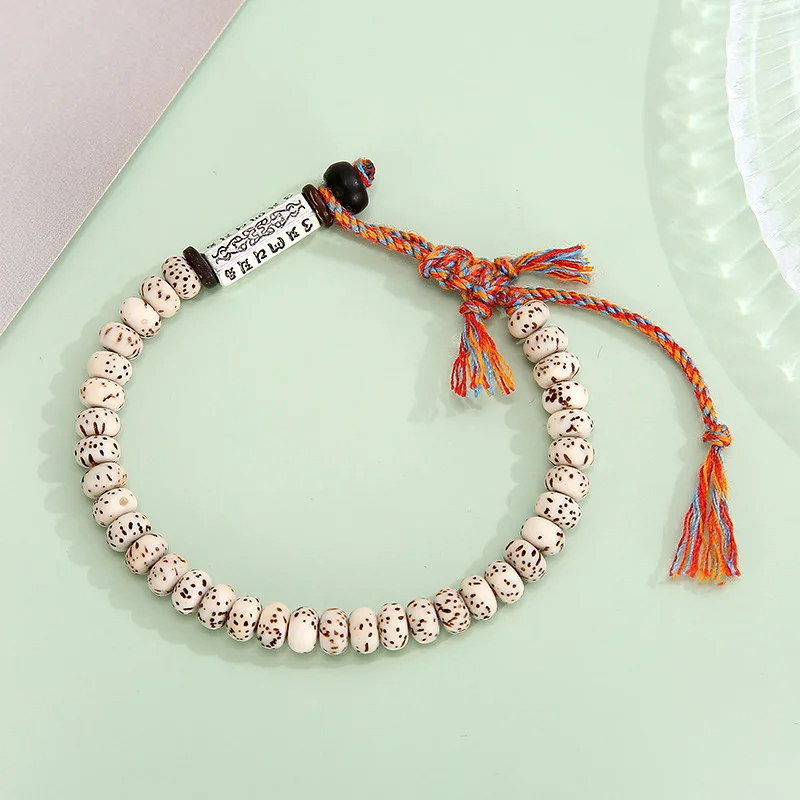 Bracelet en Graines de Bodhi – Énergie Spirituelle et Sérénité Tibétaine